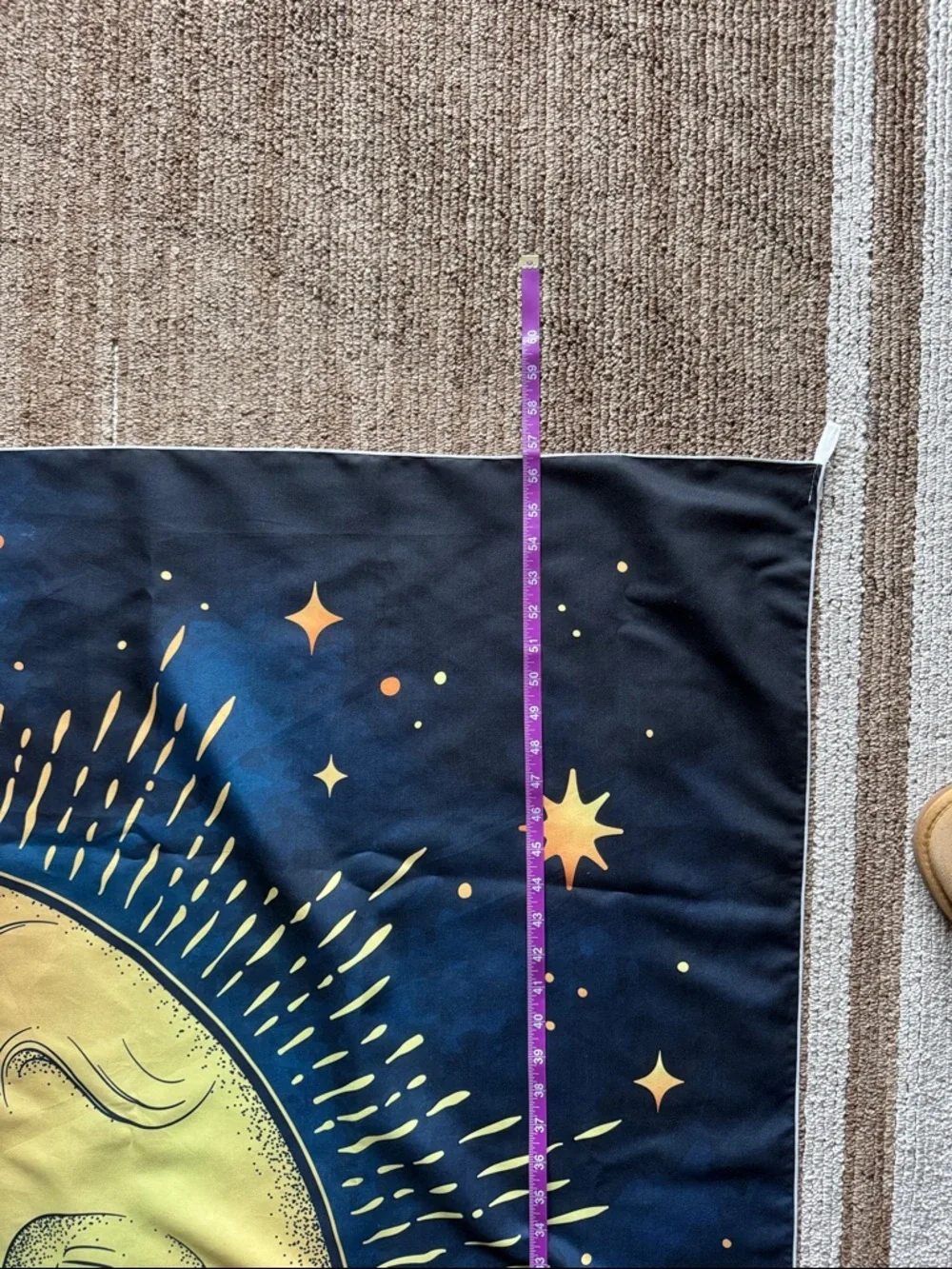 Large Moon and Star Tapestry